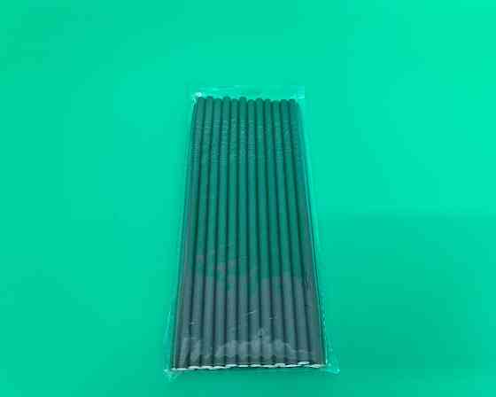 Соломка паперова трубочка Гофра 25шт чорна (1 шт) Харків