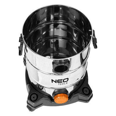 Пилосос будівельний Neo Tools 1400Вт, 18 кПа, 30л, HEPA, колеса, 5.92кг (04-738) Вінниця - фото 4