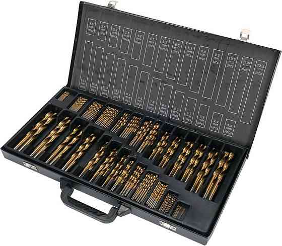 Свердла по металу титанові YATO : HSS-TiN Ø= 1-13 мм. компл. 190 шт [5/90] Одеса