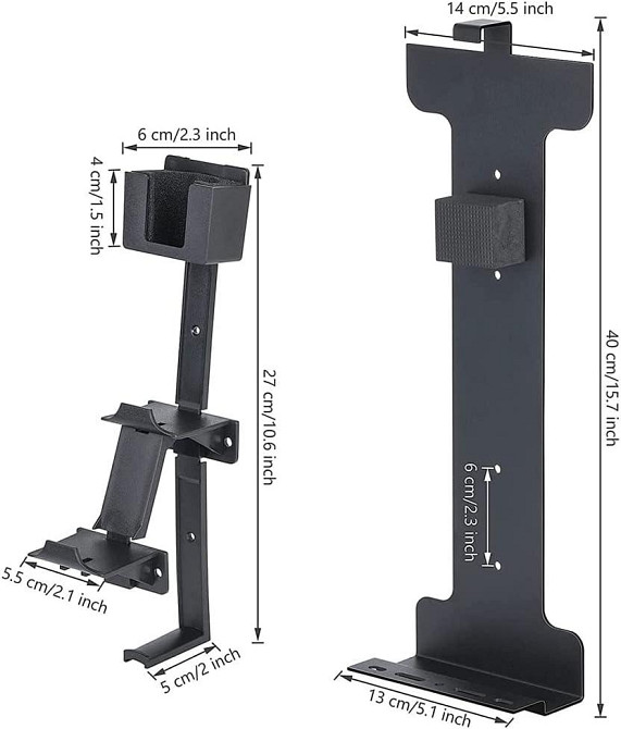 Настенное крепление дляPS5 Slim черное стальное комплект подвесной кронштейн Киев - изображение 5