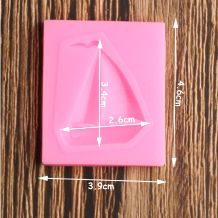 Молд силиконовый Кораблик 39 на 46 мм розовый Киев - изображение 6