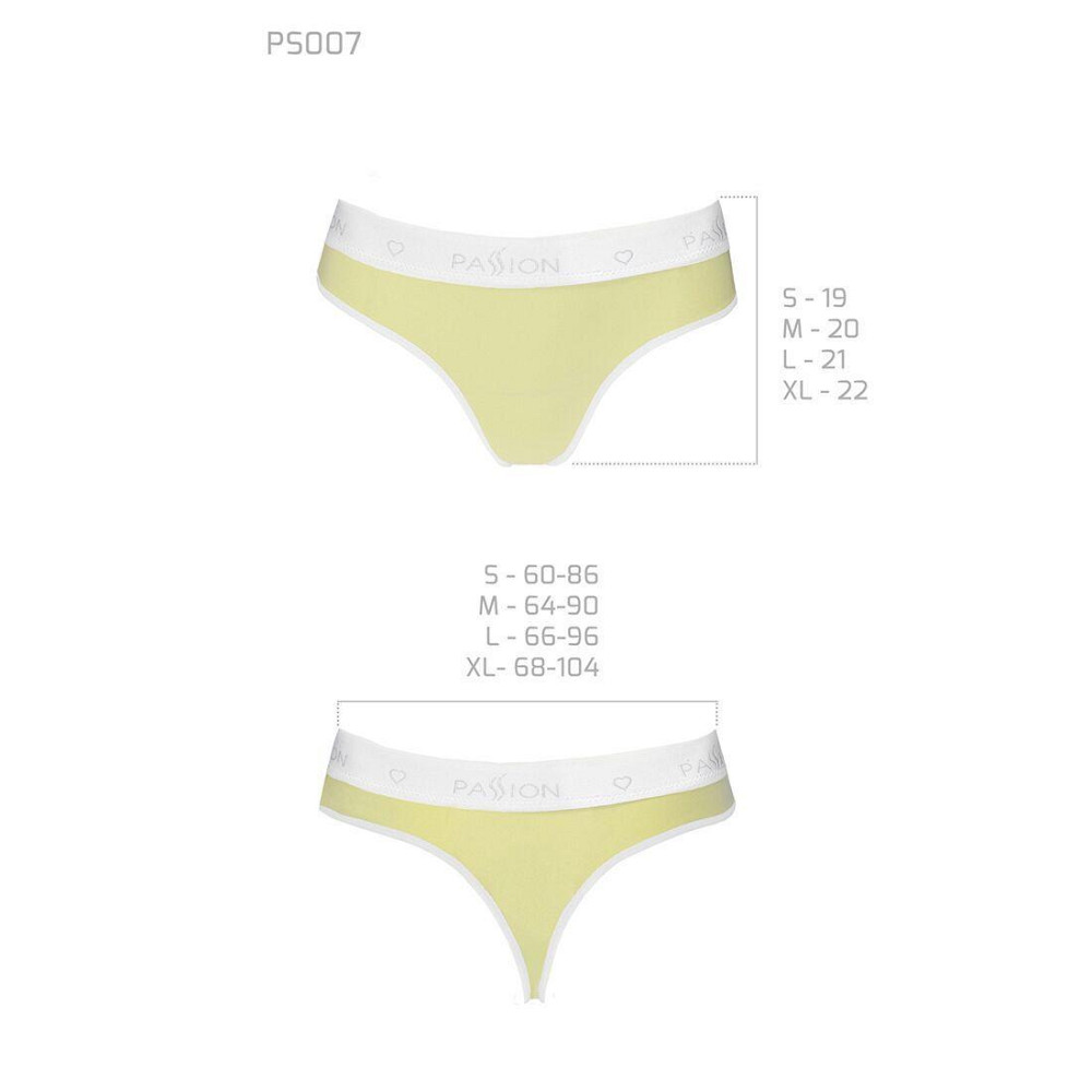 Спортивні трусики-стрінги Passion PS007 PANTIES XL, yellow Sex Aura Київ - фото 5