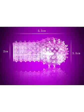 Рельєфна насадка для стимуляції ерогенних зон - 5,5*3,5*2 см - Прозорий Вінниця