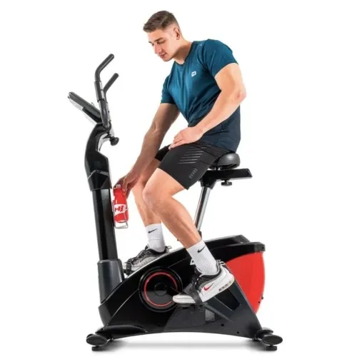 Велотренажер електромагнітний + мат Hop-Sport 090H Apollo чорно-червоний Київ - фото 2