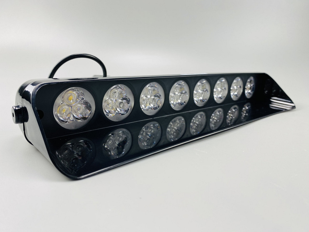 Маячок проблисковий S10 стробоскоп автомобільний 9-80V 24 led діодів помаранчевий спалах, стробоскоп під скло Мукачево - фото 2