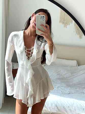 Жіночий романтичний чарівність-комбінезон софт + шифон Молочний, 46/48 Одеса