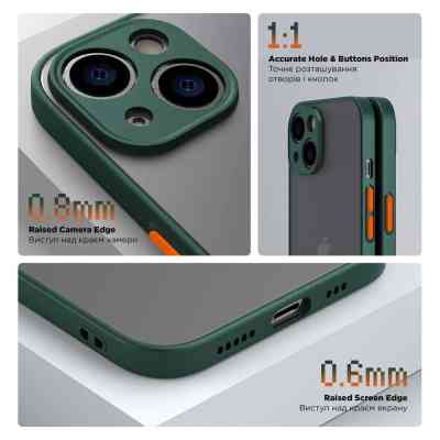 Чохол до мобільного телефона Armorstandart Frosted Matte Tecno Spark Go 2023 (BF7) Dark Green (ARM72397)) Вінниця