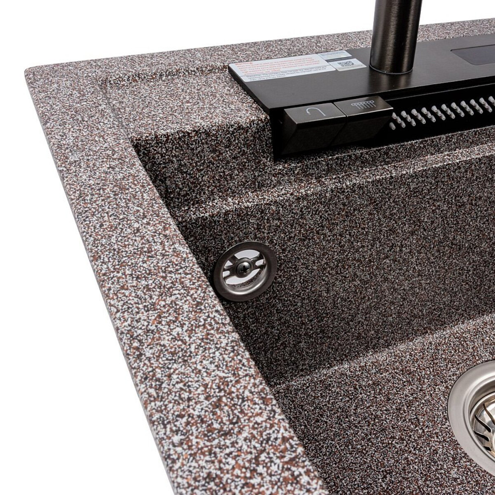 Кухонна гранітна мийка VALESO 5149 VIVA мікс Коломыя - изображение 6