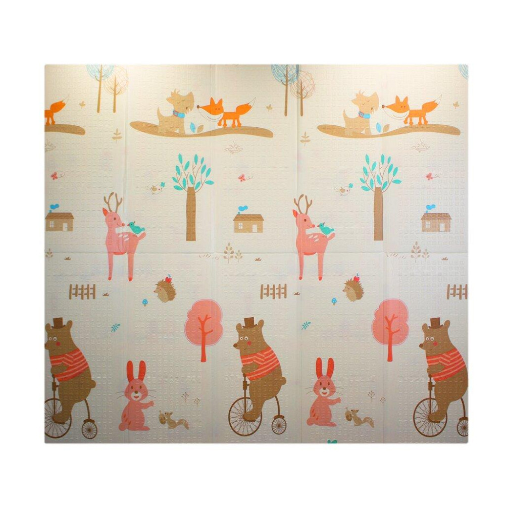 Детский игровой двухсторонний коврик Город и Мишка 200х180х0.8см Киев - изображение 2