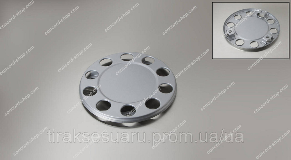 Колпак колеса передний 22,5 корона. серый металл Колпак колеса корона передний серый 22.5 (металл) Луцк - изображение 1