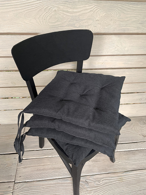 Подушка для стульев (38x38х5 см) Decorator Sawana цвет темно-серый 84-040 Киев - изображение 6