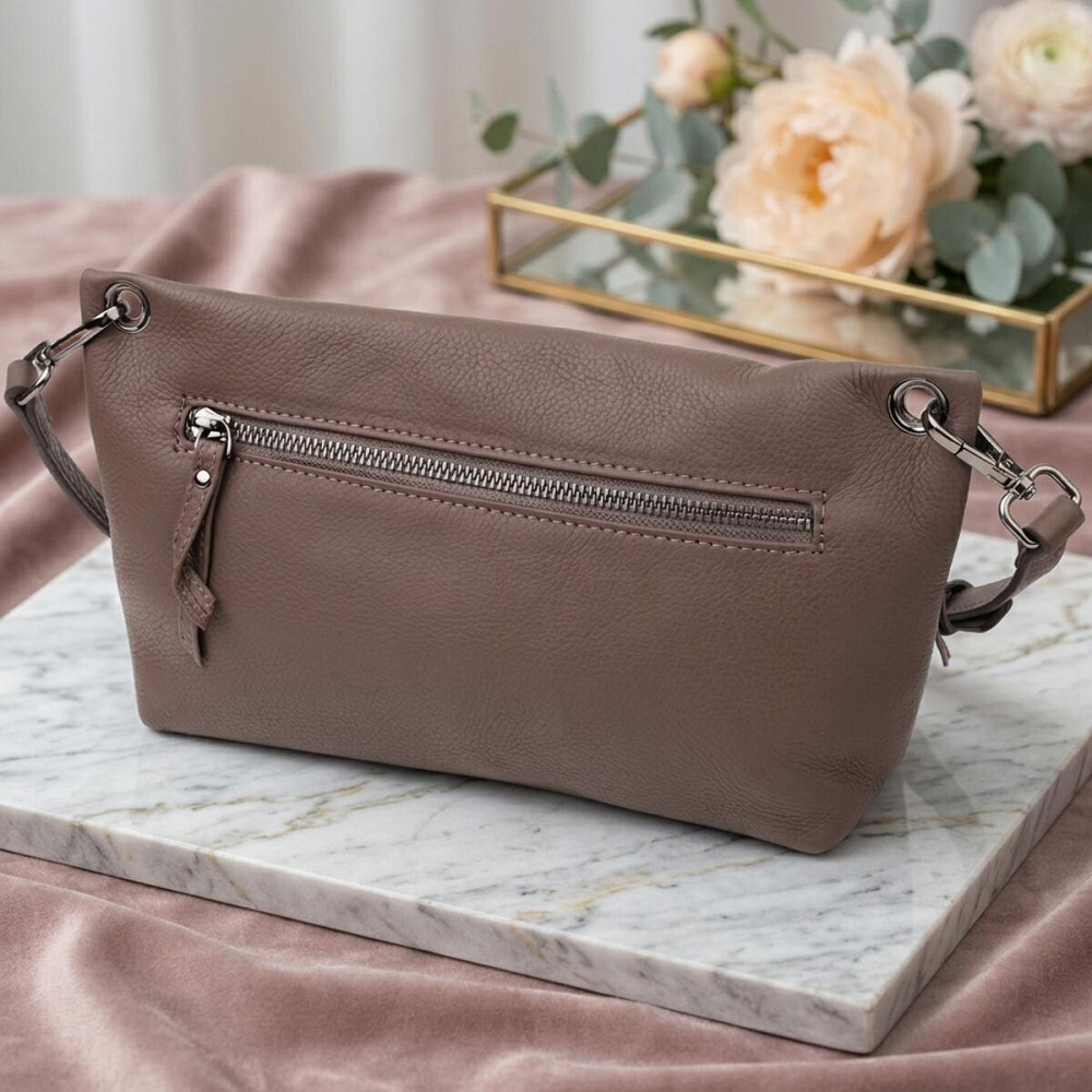 Сумка жіноча на плече з натуральної шкіри Vintage 23006 Коричневий Київ - фото 13