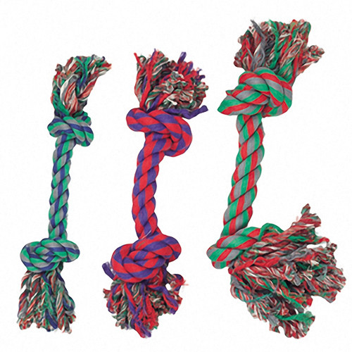 Flamingo Cotton Bone 2 Knots Mini ФЛАМИНГО ВЕРЕВОЧНАЯ КОСТЬ МИНИ 2 узла игрушка для собак Киев - изображение 1
