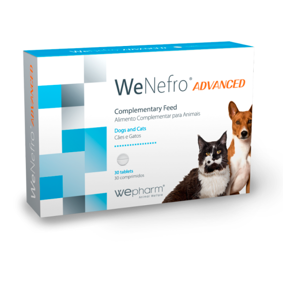 Кормова добавка Wepharm WeNefro Advanced ВіФарм Нефро Едвансд таблетки для підтримки функції нирок у тварин, 30 таблеток Вінниця