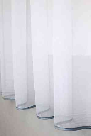 Кухонна занавіска VR-Textil № 018к штора і тюль з ламбрекеном сірий з білим 270х170 см (50-218) Киев