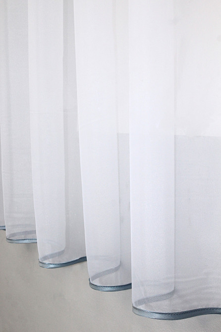 Кухонна занавіска VR-Textil № 018к штора і тюль з ламбрекеном сірий з білим 270х170 см (50-218) Киев - изображение 6