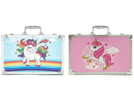 голубой Набор для рисования 145 предметов в алюминиевом чемоданчике Коломыя