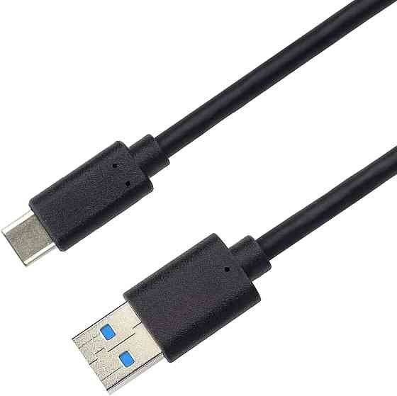 Кабель PremiumCord USB 3.2 Gen 2 A→C чорний 0.5 м SuperSpeed 10 Gbit/s 60W (20V/3A) для заряджання та передачі даних Київ