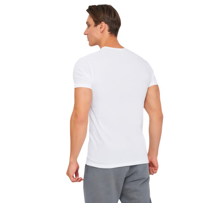 Футболка Kappa T-shirt Mezza Manica Girocollo K1335 Bianco con stampa logo pet білий XXL (8032522599122) Винница - изображение 2