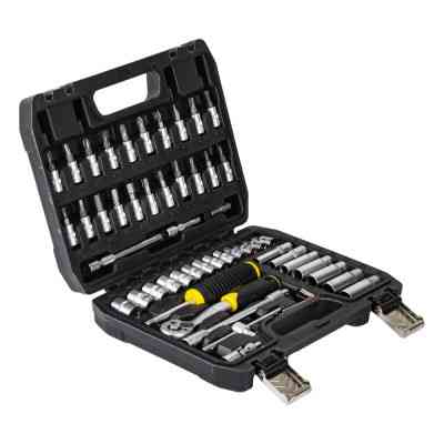 Набор инструментов Sigma насадок торцевых и бит 1/4" 53шт CrV (6003521) Винница