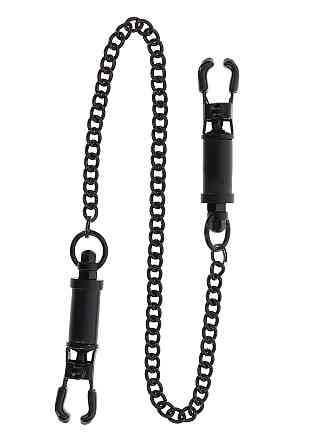 Зажимы на соски Heavy Duty Adjustable Clamps чёрные 52 см TABOOM Sex Aura Киев