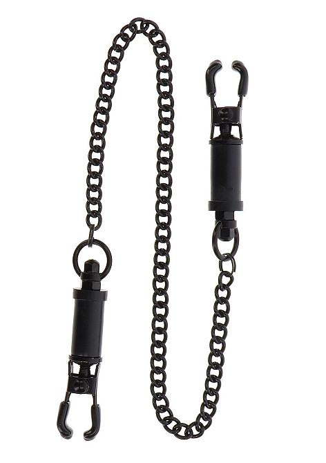Зажимы на соски Heavy Duty Adjustable Clamps чёрные 52 см TABOOM Sex Aura Киев - изображение 5