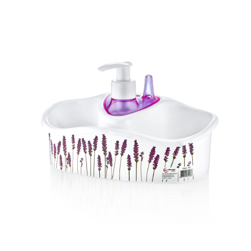 DECOR підставка кухонна для мочалок з дозатором (24) (x31 лаванда) Житомир - изображение 2