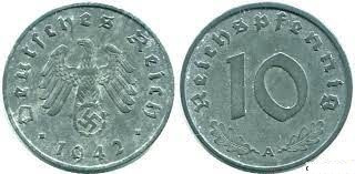 Німеччина 10 Рейхспфеннігів 1942 A Полтава - фото 1