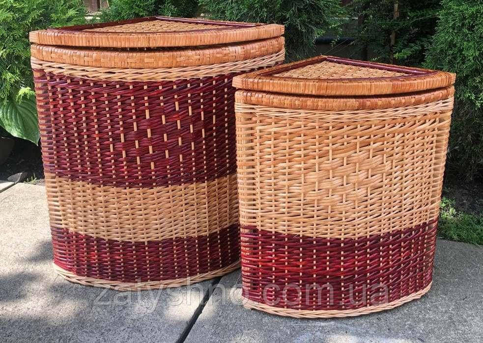 Набор плетеных угловых корзин крашеных Киев - изображение 5