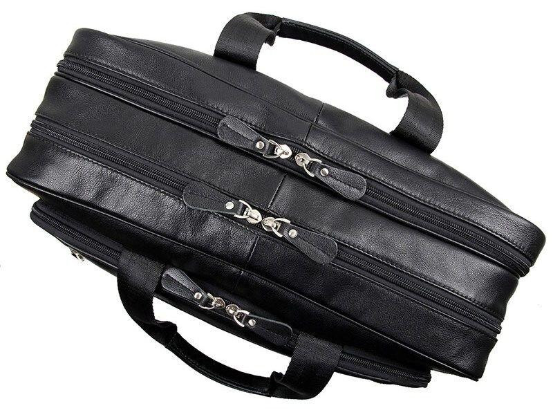 Сумка мужская Vintage 14398 для ноутбука 17 дюймов Черная Киев - изображение 8