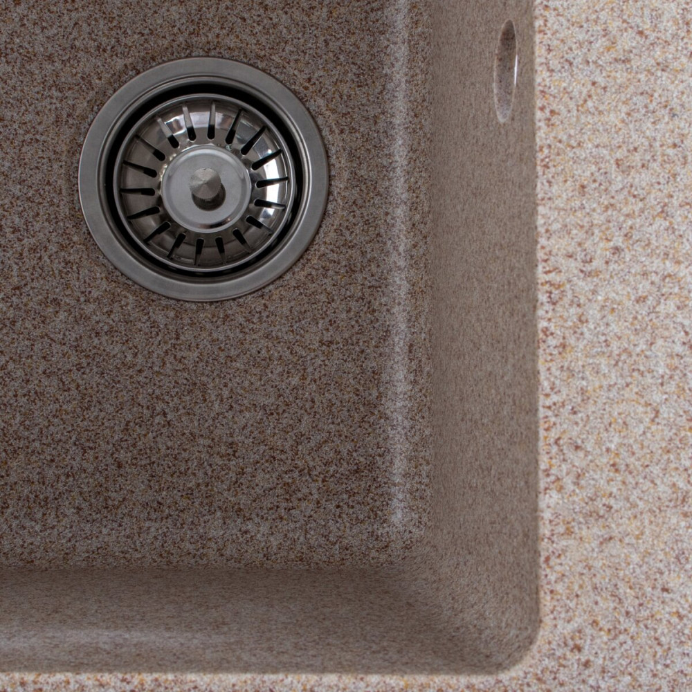 Гранітна мийка для кухні VALESO LIANA 6243 матова Карамель Коломыя - изображение 3