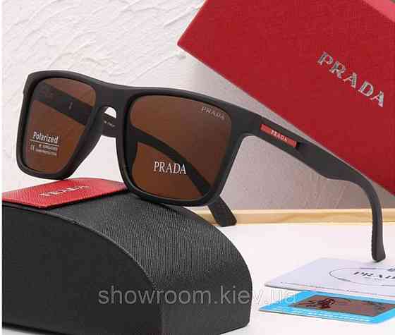 Чоловічі сонцезахисні окуляри Pr з поляризацією (69053) коричневі Київ