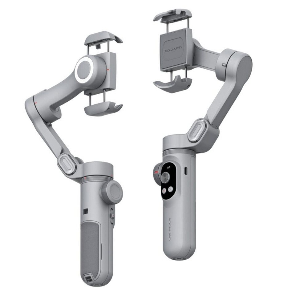 Триосьовий стабілізатор AOCHUAN Professional Gimbal Stabilizer for Smartphone SMART X Pro Сірий Київ - фото 5