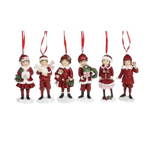 Декоративная подвесная фигурка Дитки, 6 дизайнов, 11.5см, 6 дизайнов, цвет - бордо с розовым Житомир - изображение 1