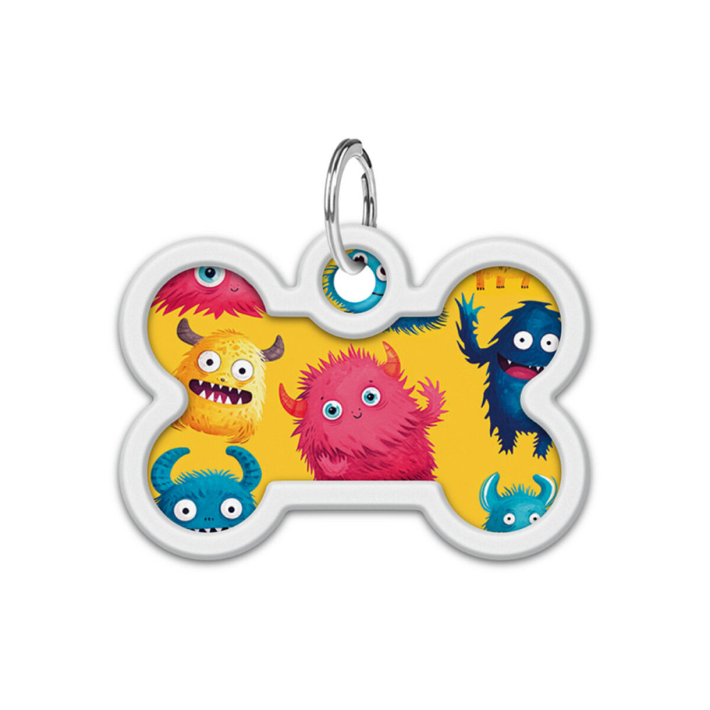 Адресник для собак и кошек металлический WAUDOG Smart ID с QR паспортом, рисунок 