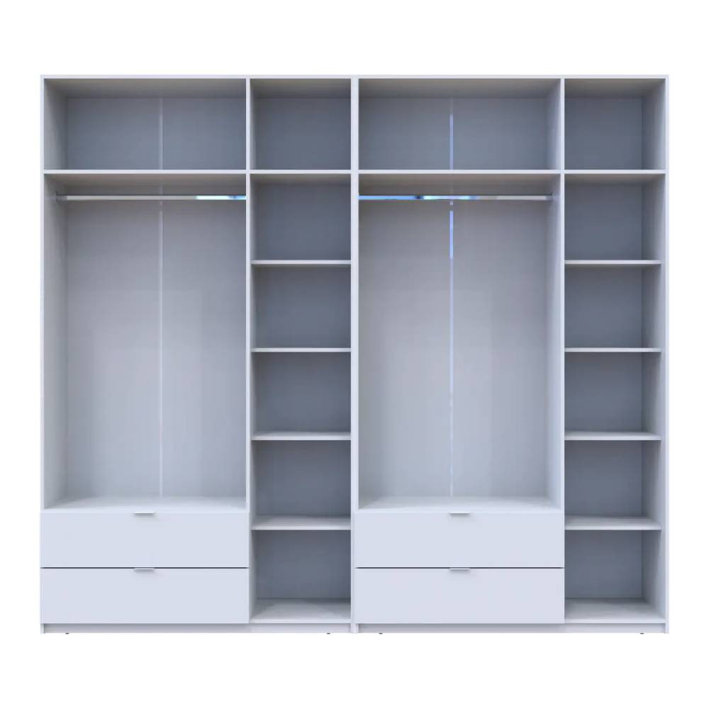 Шафа для одягу Doros Лукас Біла 3+3 ДСП 270х50х240 DRS-011685 (42005114) Львів - фото 5