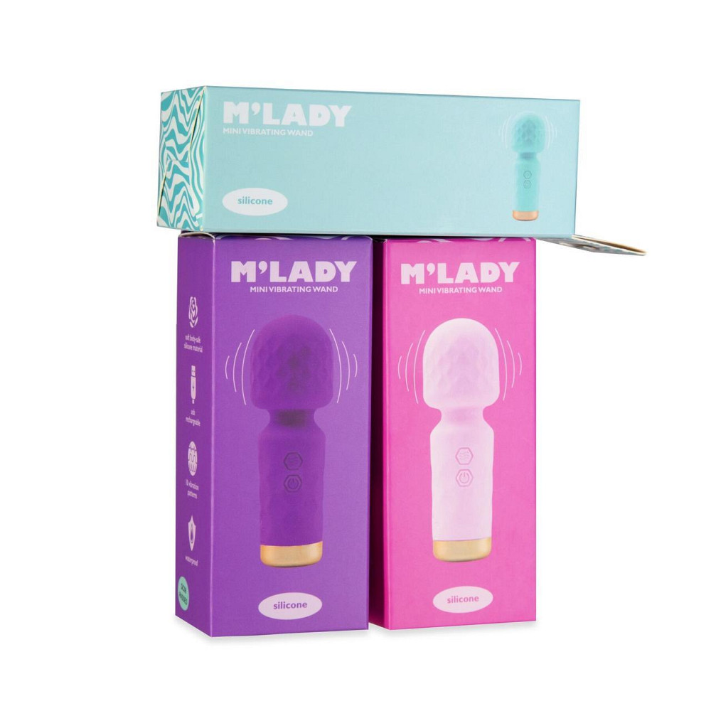 Вібромасажер M’Lady Mini Vibrating Wand Teal Sex Aura Київ - фото 6