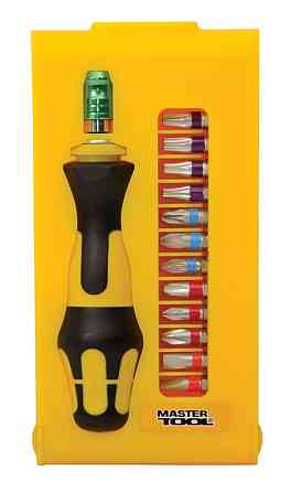 Насадки викруткові MASTERTOOL з телескопічним тримачем набір 12 шт 40-0143 Коломыя