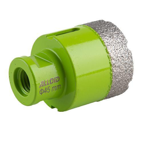 Свердло корончате алмазне по кераміці 45мм, для КШМ М14х2мм Alloid Одеса - фото 4