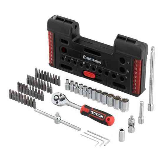 Набір викруткових головок INTERTOOL  57 од. STORM - головки, біти, тріскачка в одному наборі Львів