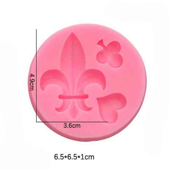 Силиконовый молд масть карты 65 мм розовый Киев