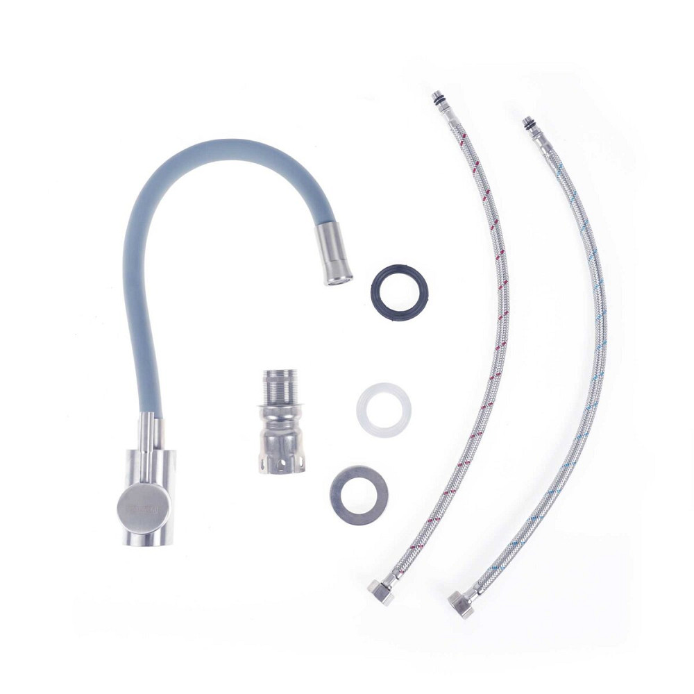 Змішувач для кухні KT 92 сірий гнучкий Valeso Коломыя - изображение 2