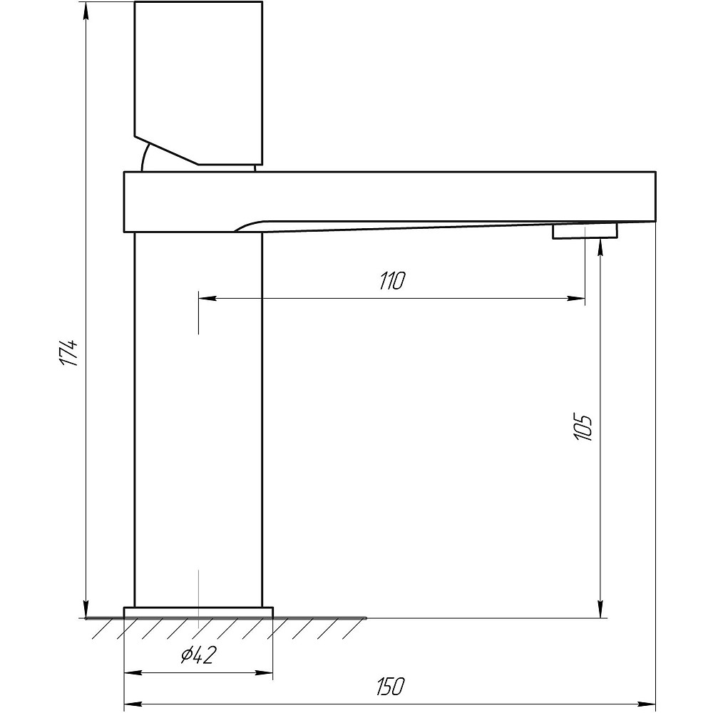 Змішувач для умивальника TOPAZ SARDINIA TS 08201-H30 Луцк - изображение 8