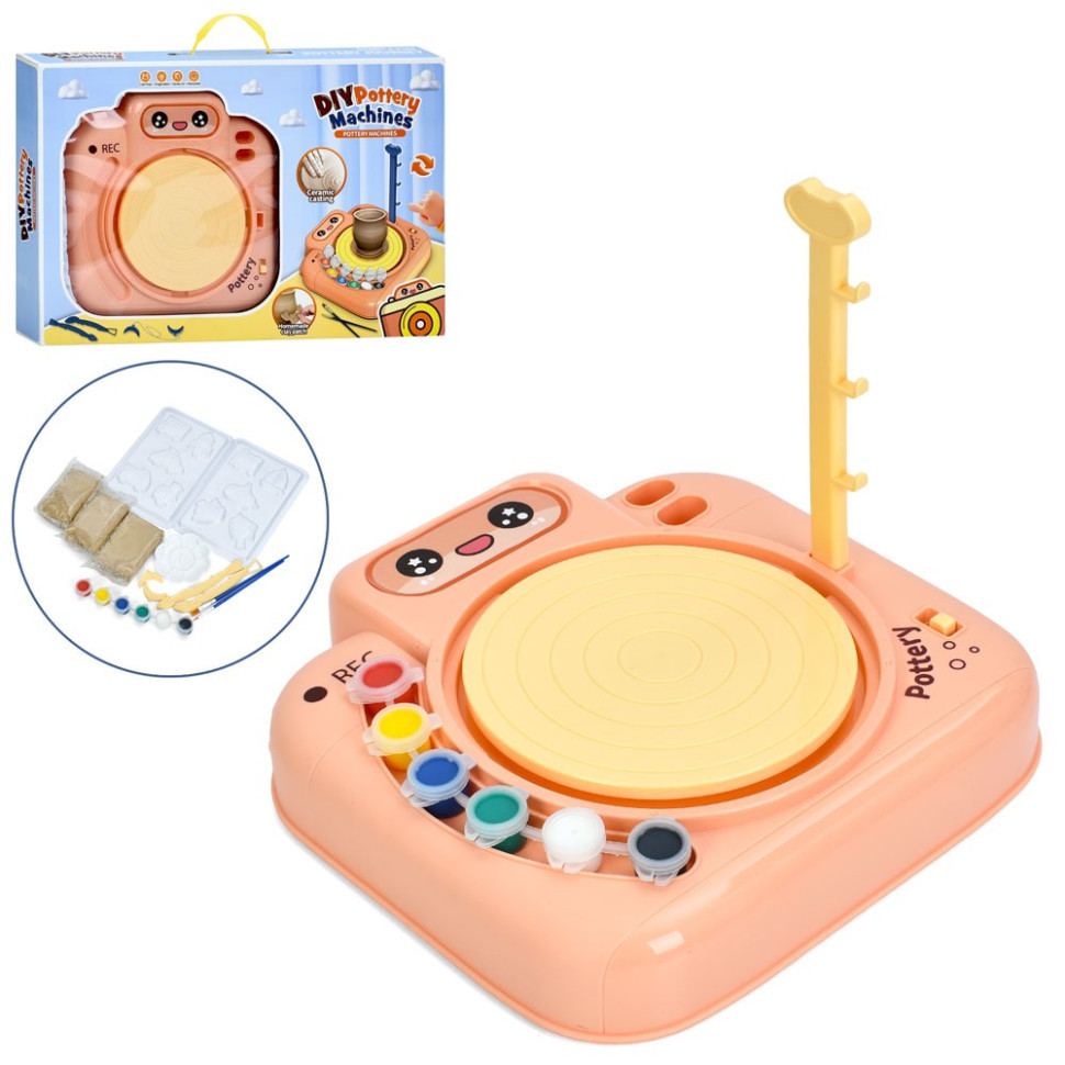 Набір для творчості Гончарний круг ZY113, 6 акрилових фарб для покриття Вінниця - фото 2