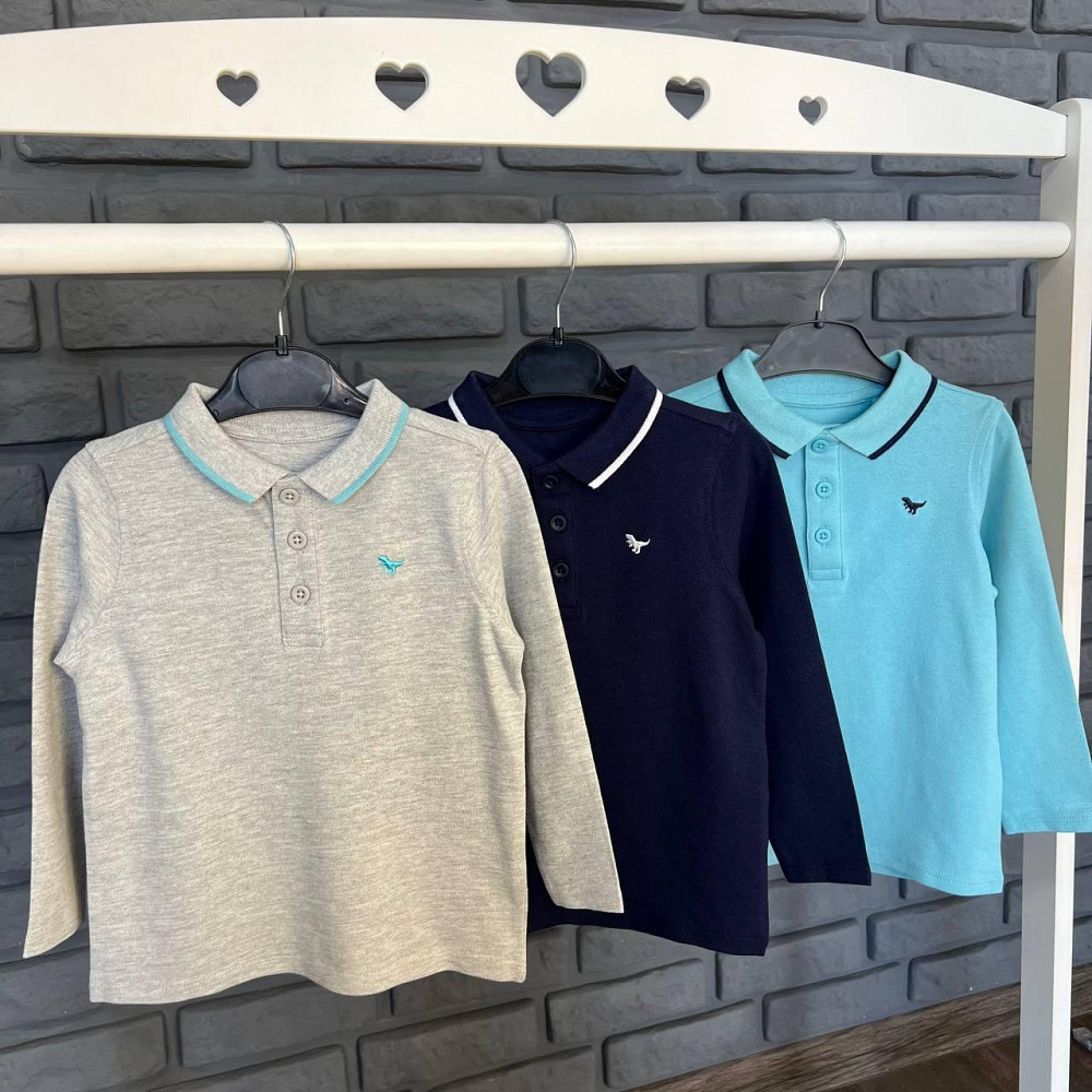 Дитяча Кофта Поло для Хлопчика George Блакитна 12-18міс (80-86см) пакунок малюка Киев - изображение 3