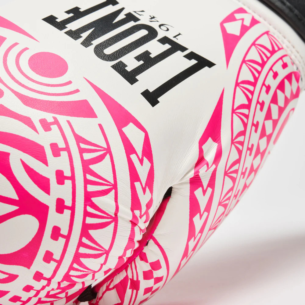 Боксерські рукавиці Leone GN329 HAKA White/Pink 10 унцій Каменское - изображение 6