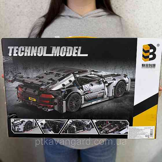 Конструктор автомобіль Мерседес АМГ 1310 деталей 1:14 Технік JKC 7207 чорно-білий Хмельницький