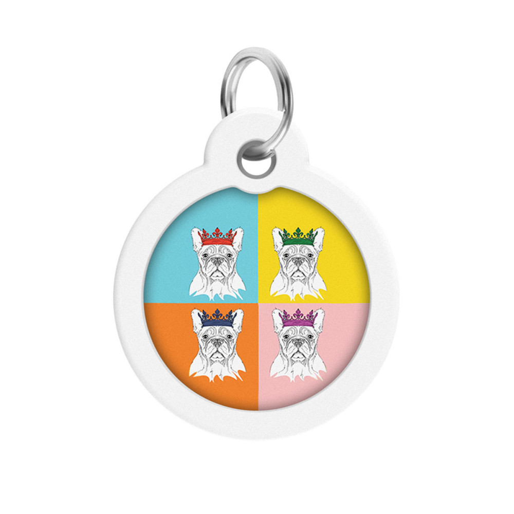 Адресник для собак и кошек металлический WAUDOG Smart ID с QR паспортом, рисунок 