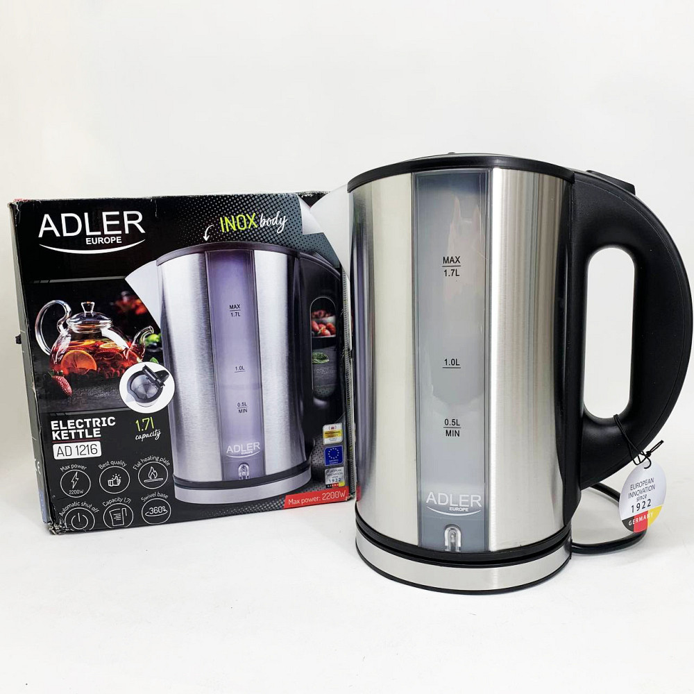 Чайник для дому зручний Adler, Електричний чайник з функцією автовідключення Тихий побутовий VX-68 Львів - фото 7