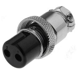Разъём MIC 322, (гнездо), под кабель, 2pin, диам.-16мм Полтава - изображение 1